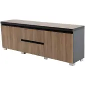 AEA Moderner TV-Schrank braun grau Büromöbel deluxe Arbeitsumgebung Holz