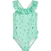 Playshoes UV-Schutz Badeanzug Surfbrett Palme in mint | Gr.: 86/92