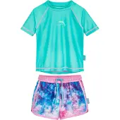 Playshoes UV-Schutz Bade-Set Batik in türkis | Gr.: 122/128