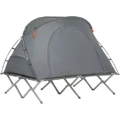 OEM Camping-Set, integriertes Zelt und Campingschlafbett, leicht und tragbar, GRAU, 194x157x145cm