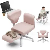 NEWTRAL FREEDOM-X Bürodrehstuhl mit verstellbarer Rückenlehne, höhenverstellbaren Armlehnen & klappbarer Schreibtischplatte