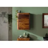 MASSIVMOEBEL24.DE Hängeschrank Sheesham 50x35x65 walnuss lackiert TORONTO #318