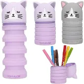 TOPModel 0413964, Nylon, Polyethylenterephthalat, Silikon, Zink, Grau, Violett, Einfarbig, Reißverschluss, Kind, 70 mm