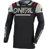 O'Neal Oneal Prodigy Five Four Motocross Jersey, schwarz/beige/rot, M