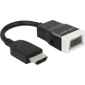 DeLOCK 65587, HDMI Typ A (Standard), VGA (D-Sub) + 3.5mm, Männlich, Weiblich, 1920 x 120 Pixel, Schwarz, Weiß