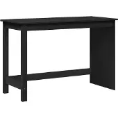 vidaXL Schreibtisch Schwarz 112 x 50 x 75 cm Massivholz Kiefer