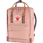 Fjällräven Kanken Rainbow Rucksack Chalk Rose-Rainbow
