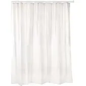 DM Duschmeister Duschvorhang 180x200 cm weiss.. - Duschmeister