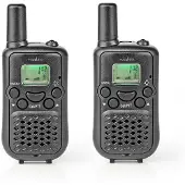 Nedis Walkie-Talkie Reichweite 5 km 8 Kanäle VOX 2 Stück Schwarz