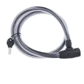 TelForceOne Outdoor CBL-160 Fahrradschloss Spiralkabel Schloss 150cm Schließfach Secure + 2 Schlüssel Schloß Rad Fahrrad