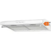 Bomann Dunstabzugshaube 60cm Unterbau | Umluft und Abluft | inkl. Filter und Befestigungsmaterial | LED-Beleuchtung | 3 Stufen | DU 623.3 weiß