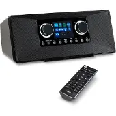 Medion P85333 Internetradio mit DAB+ (WLAN, UKW, Spotify Connect, Amazon Music, DLNA, USB, Kopfhörer-Anschluss, AUX, Stereo Line-Out Cinch, Sleep Timer) grau