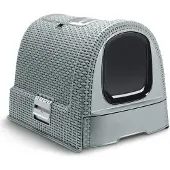 Curver Eco-Friendly Katzentoilette, Farbe:Misty blau