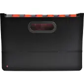 Exacompta 58934E 4x Fächermappe dehnbar, 24 Fächer Exadesk Exactive - A4 - Schwarz