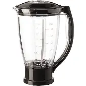 Moulinex XF634BB1, Mixer-Schale, Schwarz, Transparent, 1,5 l, QA40/QB40/QA50/QB50/QA60/QB60/QA70