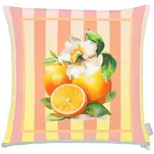 Apelt Dekokissen "3811", zartes apricot, gelb, bedruckt, B:49cm H:0,5cm L:49cm, Baumwolle, Polyester, Dekokissen_Sitzkissen_Kissenhüllen, Dekokissen, Statement-Reißverschluss