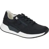Gabor Rollingsoft ROLLINGSOFT Damenschuhe - sportliche Schnür- Halbschuhe blau Freizeit NEU