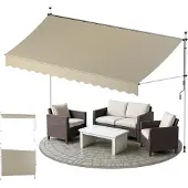 Sol Royal Klemmmarkise 3m Breit ohne Bohren SolVision BM3, Beige