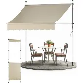 Sol Royal Klemmmarkise 2m breit ohne Bohren SolVision BM3, Beige