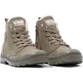 Palladium Damen Pampa Hi Zip WL Winter Ankle Boots Stiefelette warm 95982 Grün , Schuhgröße:41.5 EU