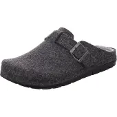 Rohde Herren Pantoffel aus recyceltem Softfilz Riemen mit Schnalle Rodigo-H 6747, Größe:41 EU, Farbe:Grau