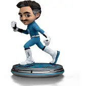 Iron Studios Fantastic Four Mrfantastisch Mini Co Pvc Figur 15 Cm Blau Blau One Size