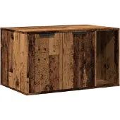 Syfax Katzenklo Altholz-Optik 80x50x45 cm Holzwerkstoff