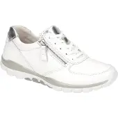 Gabor ROLLINGSOFT Damenschuhe - sportliche Schnür- Halbschuhe weiß Freizeit