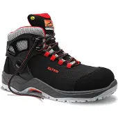 ELTEN Sicherheitsschnürstiefel ARTURO black-red Mid ESD S3, Gr. 42