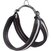 Ferplast Hundegeschirr AGILA Reflex 8, mit Polsterung, Schnellverschluss, Brustumfang 69–77 cm, Schwarz