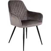 Ebuy24 Hasse Esszimmerstuhl mushroomfarben, schwarz.