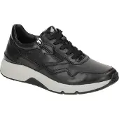 Gabor ROLLINGSOFT Damenschuhe - sportliche Schnür- Halbschuhe schwarz