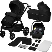 Lionelo Layla 3-in-1 Kombikinderwagen, Black Onyx