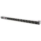 Digitus 19" Steckdosenleiste 12-fach mit Schalter
