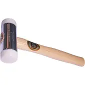 Thor THOREX Hammer mit Nylon Einsätze, Rund (Ø) 32 mm, 450 g, mit Holzstiel