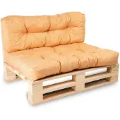 Bananair Palettenkissen aus polyester 120x80x15 cm, orange