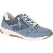 Gabor ROLLINGSOFT Damenschuhe - sportliche Schnür- Halbschuhe blau Freizeit NEU