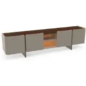 AEA Moderne Wohnwand Wohnzimmer Design TV Ständer Luxus Grau Lowboard neu