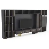 AEA Wohnwand Wohnzimmer Möbel Holz TV Ständer Moderne Design neu