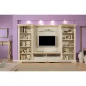 AEA Wohnwand TV-Wand Holz Stil Klassische Italienische Wohnzimmer Möbel Schrank neu
