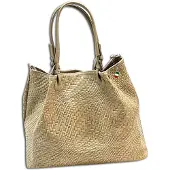 DrachenLeder Florence Leder Tasche Handtasche Umhängetasche beige taupe OTF163N