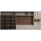 AEA Große Wohnwand Glastüren Wohnzimmermöbel Moderne Wohnwände Möbel Schrank