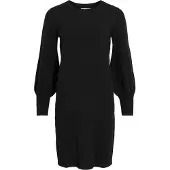 Vila Strickkleid "VIKERRY O-NECK KNIT DRESS - NOOS" Materialmix, regular fit