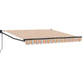 vidaXL Ausziehbare Markise Mehrfarbig 350 x 250 cm