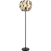 Globo Lighting Stehleuchte Metall schwarz matt, 1x E27