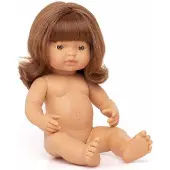 Miniland Europäische Rothaarige Babypuppe 38 Cm
