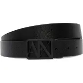 Armani Exchange für Herren. XM002659AF22849MC038 Wendegürtel mit schwarzem Logo (OSFA), Lässig, Leder