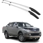 Omac Dachreling 4915933 Fahrzeugdach beidseitig für MITSUBISHI L 200 / Triton Pickup (KJ, KK, KL) Aluminium