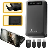Extralink Powerbank 10000mAh USB C mit Telefonhalter