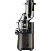 Black & Decker BXJE200E, Langsamer Entsafter, Schwarz, 1 l, 1 l, 8 cm, Edelstahl